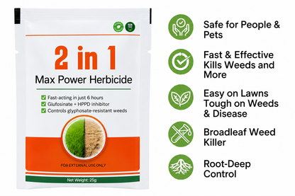 🏆🔥5-Hour Max Power Dual-Action Herbicide | Fast-Acting Granules for Stubborn Weeds & Brush
